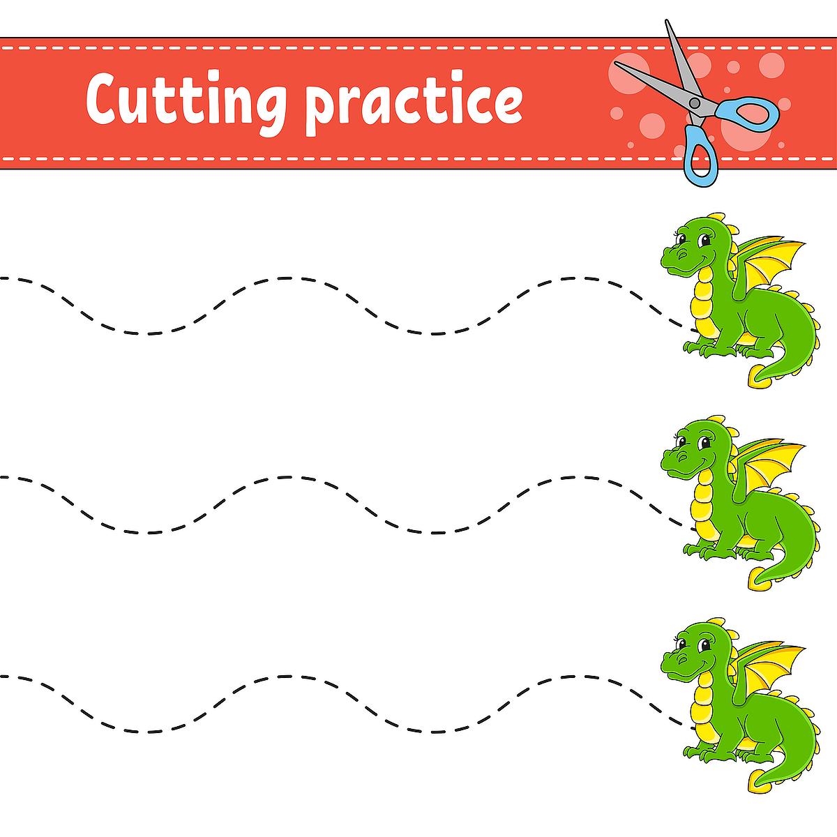 Cutting Practice Worksheets for Kids: Free Printable Activity ...