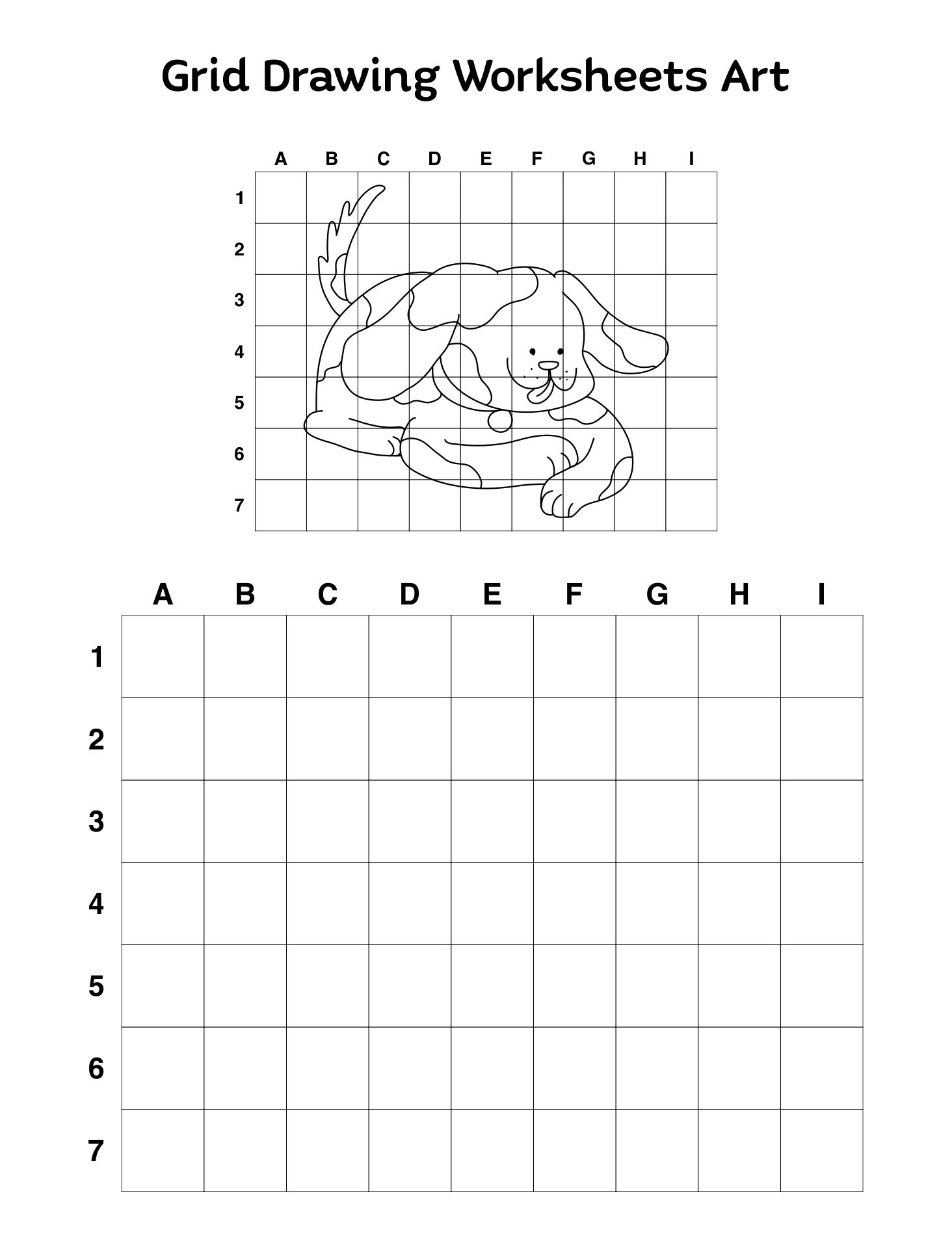 Free Printable Grid Drawing Worksheets for All Ages - Worksheets Library