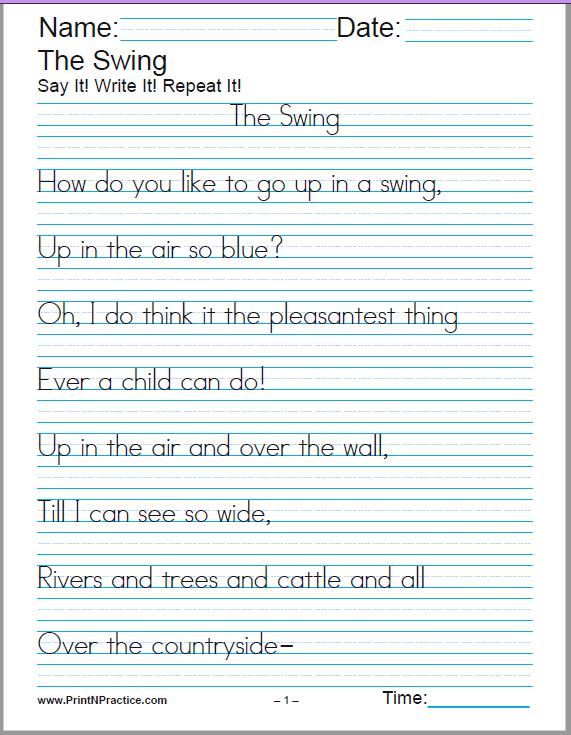 Printable Handwriting Worksheets | Writing practice worksheets ...