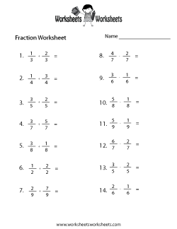 Fraction Worksheets | Worksheets Worksheets