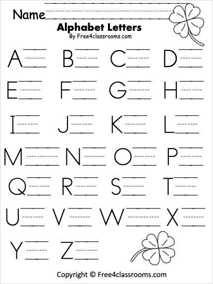 Free Letter Writing Practice St. Patricks Day - Free Worksheets ...