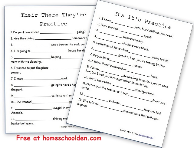 practice worksheet
