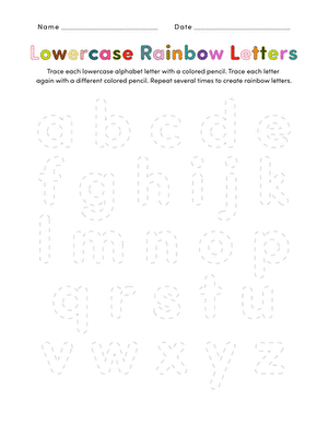 practice writing lowercase letters worksheet