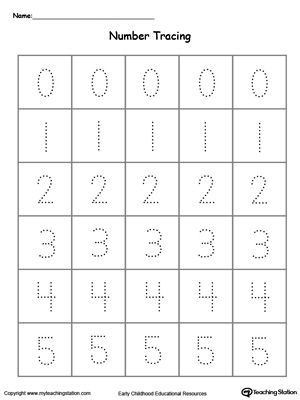 Kindergarten Writing Numbers Printable Worksheets ...