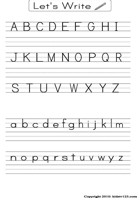 Free Printable Handwriting Practice Worksheets