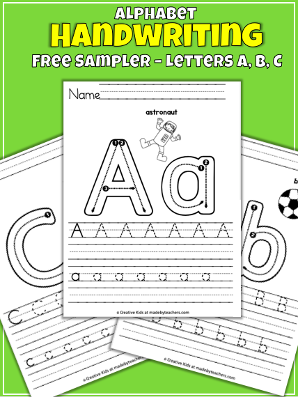 Alphabet Writing - Letters A, B, C | Made By Teachers