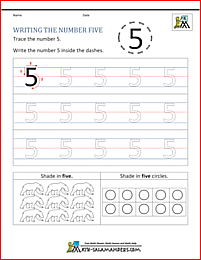 Kindergarten Printable Worksheets - Writing Numbers to 10