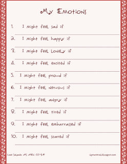 Ms. Lanes SLP Materials: Pragmatics: Emotions