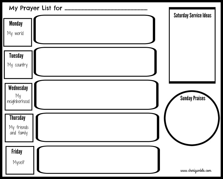 prayer journal printable pages free