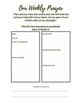 prayer journal printable pages free