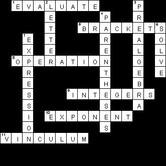 Pre-Algebra Puzzle Solutions | Math Goodies
