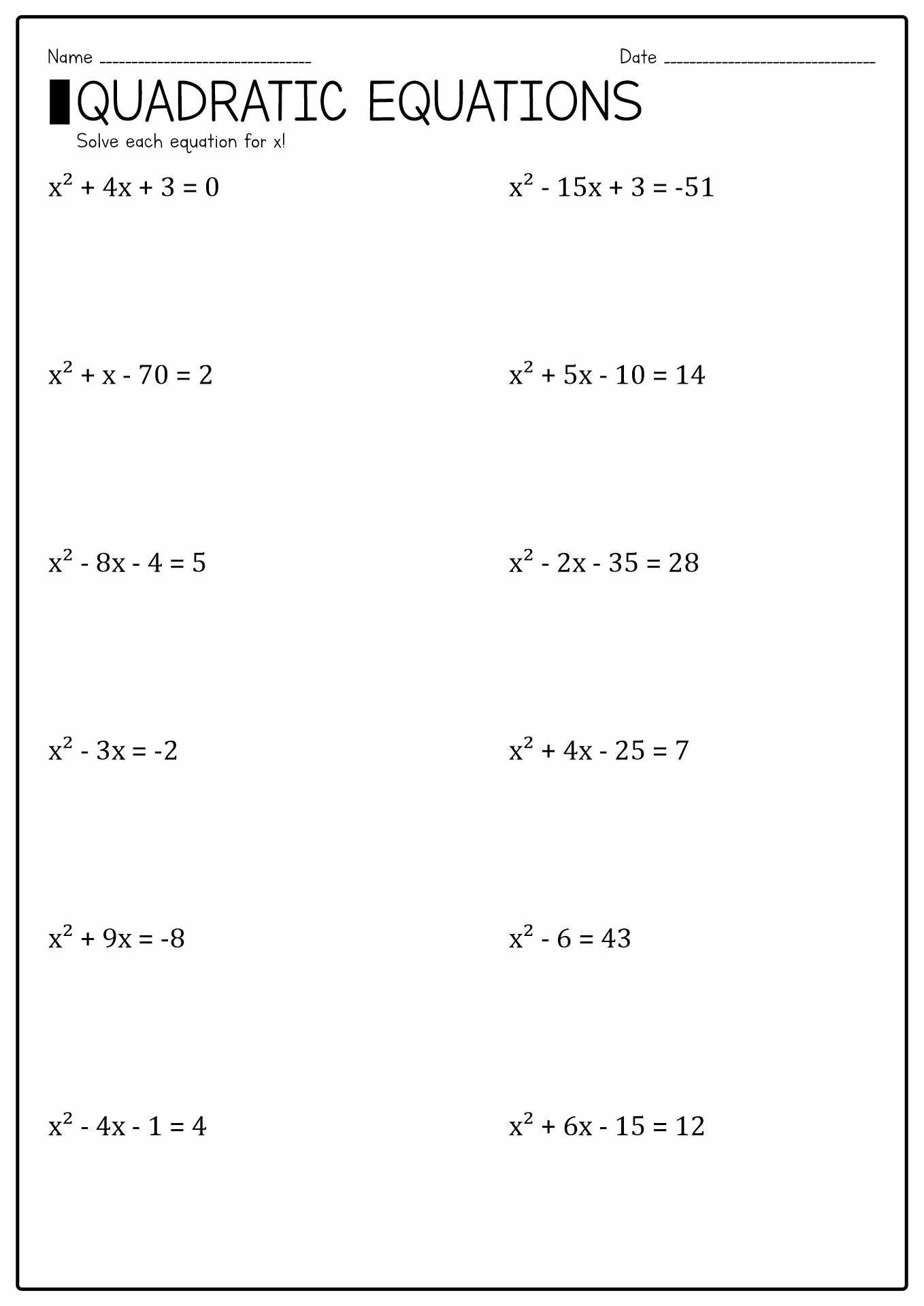 15 Pre-Algebra 7th Grade Math Worksheets - Free PDF at worksheeto.com