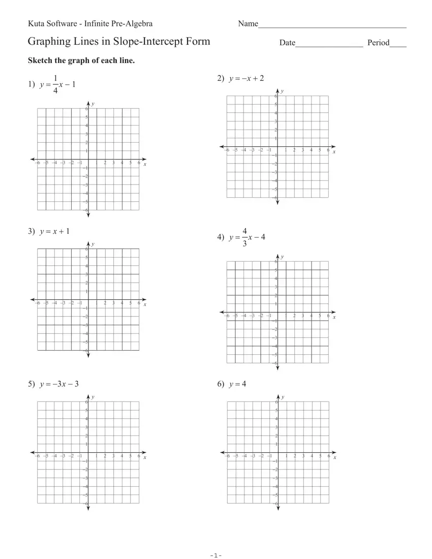 Kuta Software Infinite Pre Algebra PDF Form - FormsPal