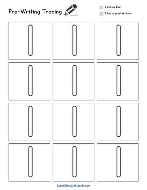 Pre-Writing Worksheets -Worksheets Library