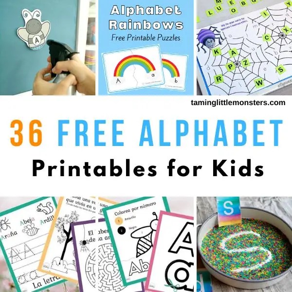 pre k free alphabet printables