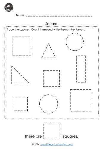 Pre-K Shapes Worksheets