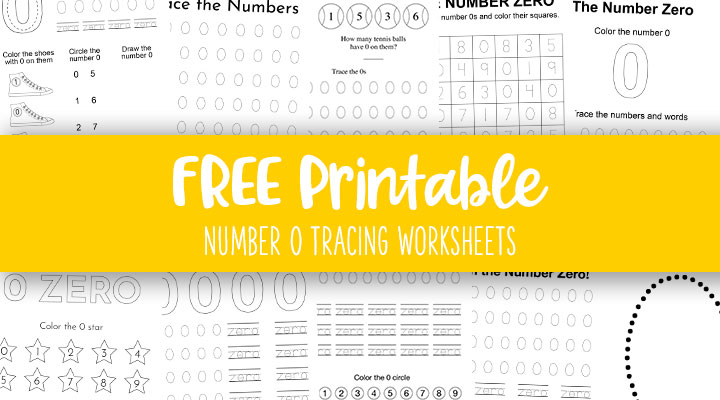 Number 0 Tracing Worksheets - 15 FREE Pages | Printabulls