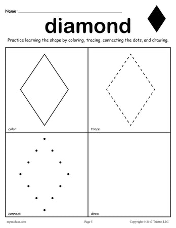 121 Free Preschool Shapes Worksheets &  Printables