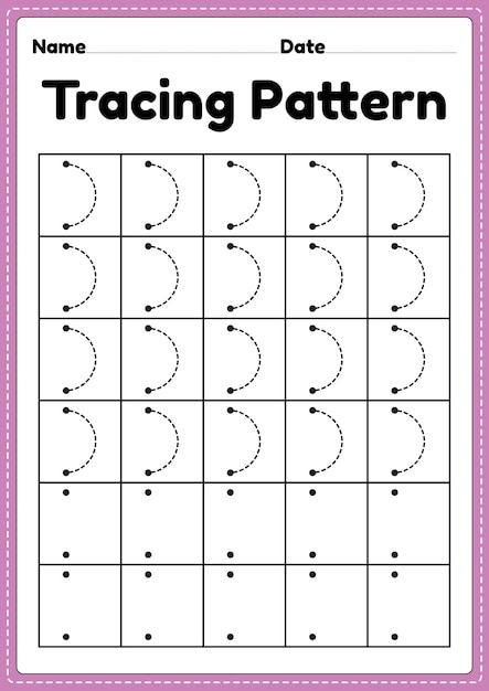 pre k tracing lines worksheet