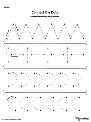 FREE* Trace the Lines to Connect the Dots | MyTeachingStation.com