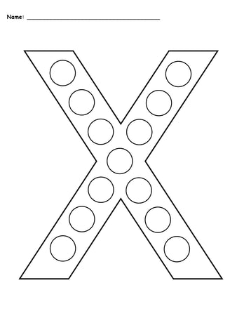 pre k with the letter x activities