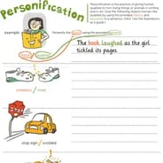 pre k worksheet personification