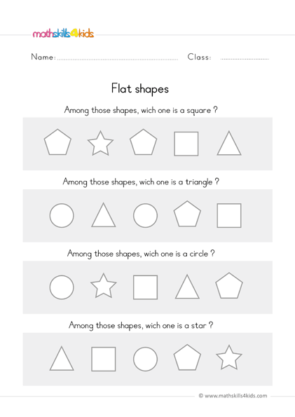 Fun and educational shapes worksheets for preschoolers