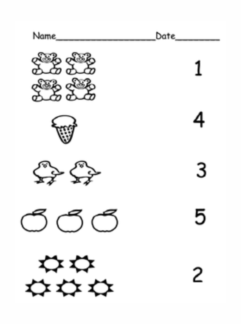 Free Preschool Math Printables Little Dots Education Worksheets Library
