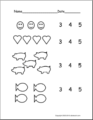 pre kindergarten printable math worksheets