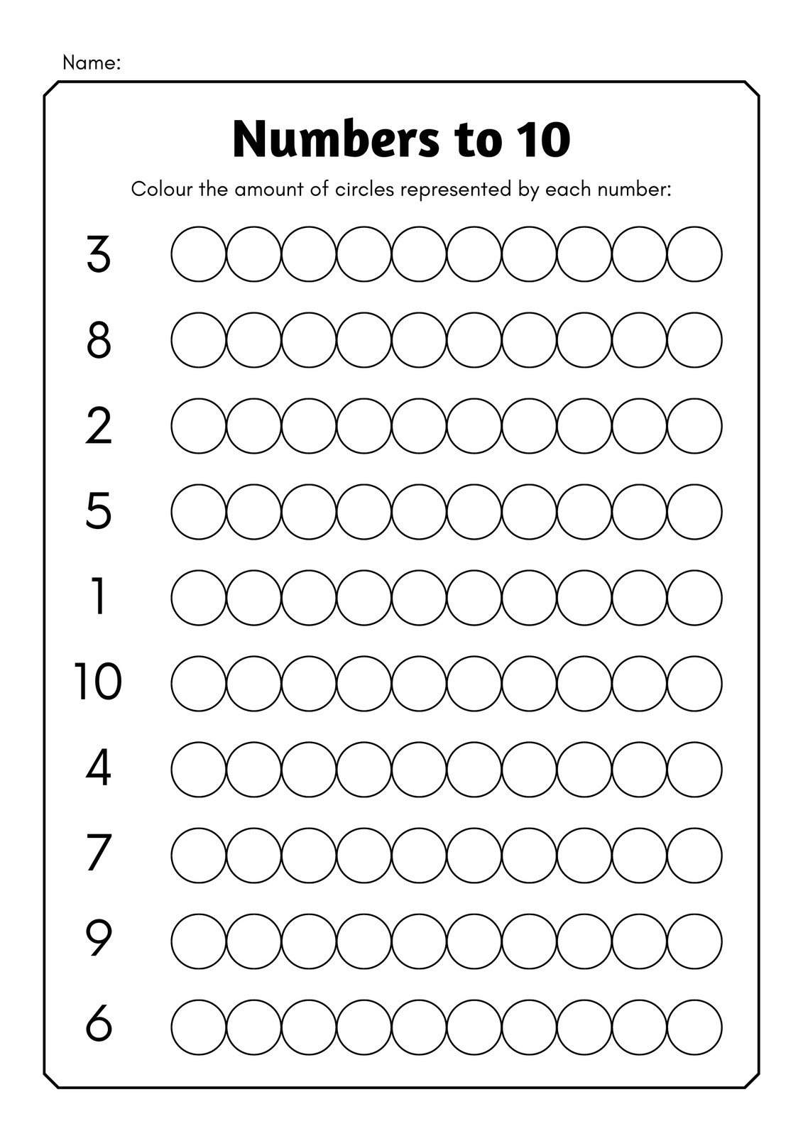 Free custom printable preschool worksheet templates 