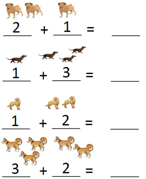 Printable Math Numbers Worksheets for Kids 1-10