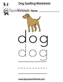 Preschool Spelling Worksheets