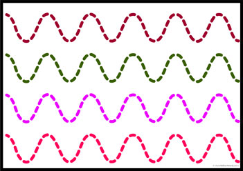 Pre Writing Worksheets Rainbow - Aussie Childcare Network