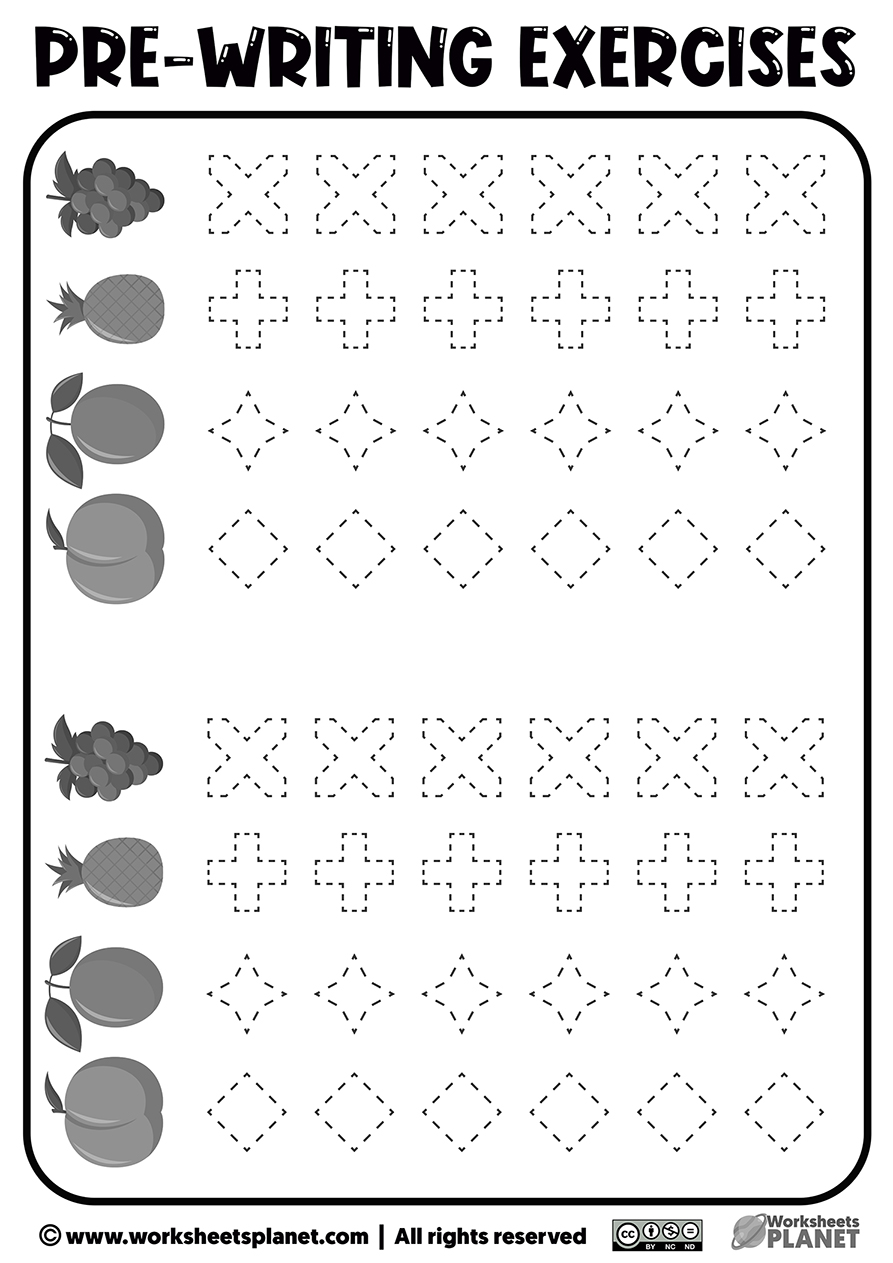 Printable Prewriting Activities for Preschoolers
