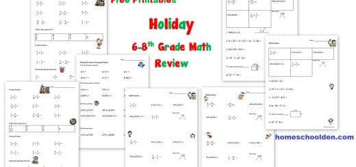 free prealgebra worksheet Archives - Homeschool Den