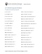 Pre Algebra Worksheets Reviewed by Teachers