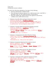 1020-pptworksheetans.pdf - Chem 1020 Precipitation reactions ...