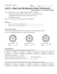 Precision and Accuracy Lesson Plans &  Worksheets Reviewed by Teachers