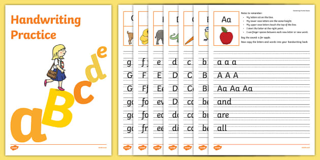 Practicing Handwriting Sheets | Handwriting Practice Sheets