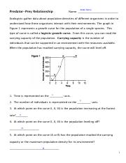 predator prey relationship worksheet answers