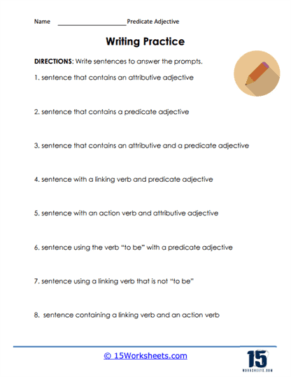 Predicate Adjectives Worksheets - 15 Worksheets Library