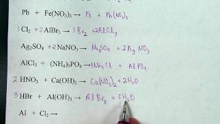 More Examples and Practice: How to Predict and Balance Chemical ...