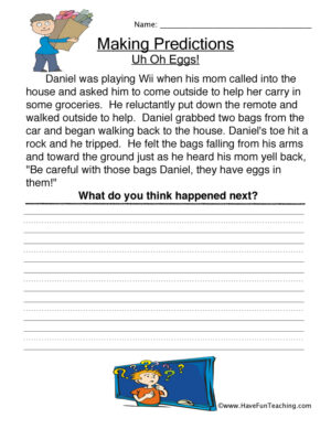 Predictions Worksheets  
