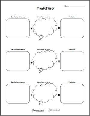 Free Printable: Predictions and Inferences - We Are Teachers