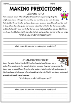 prediction worksheet