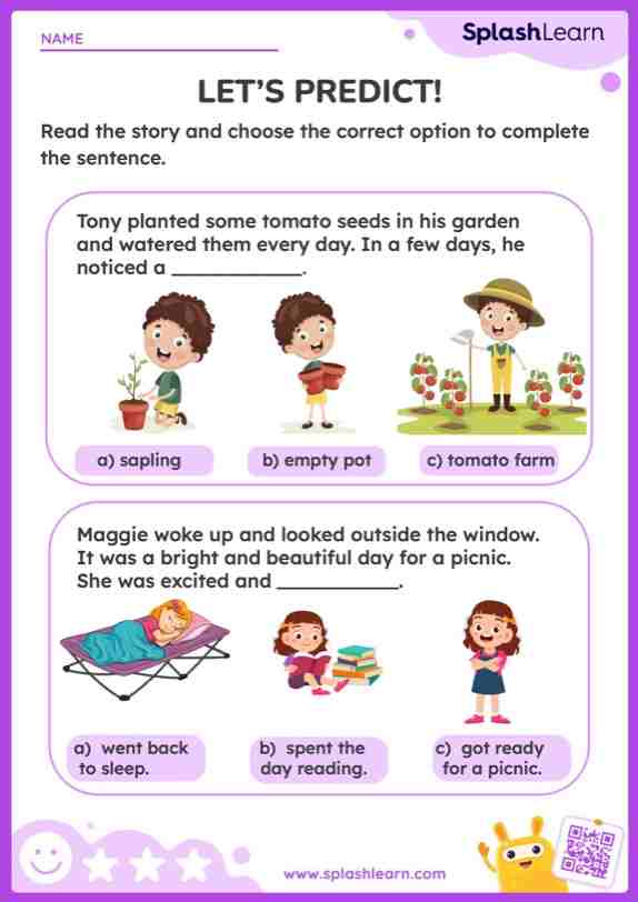 prediction worksheet