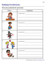 Making Predictions Worksheets