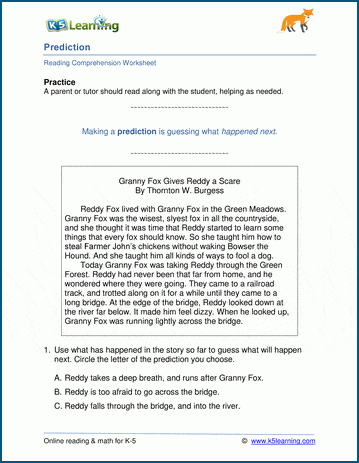 Prediction Worksheets | Worsheets library