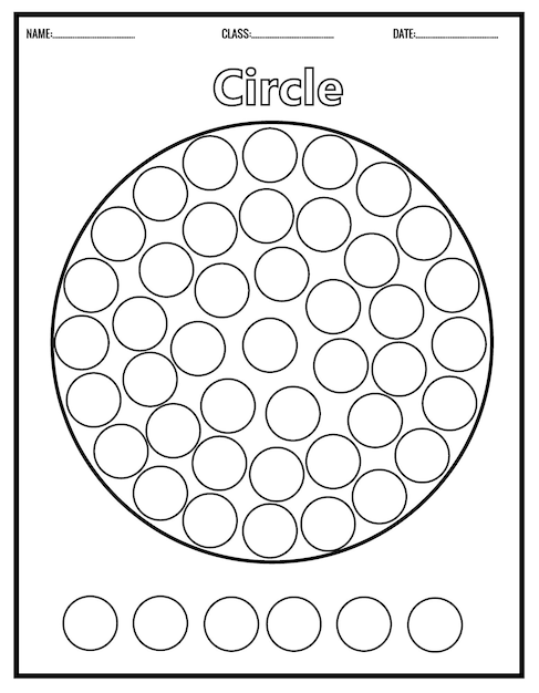 Premium Vector | Color the shapes. kids education. preschool ...