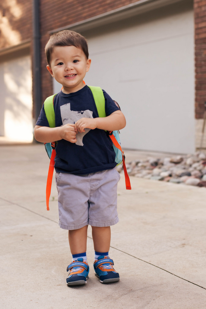 Dylans First Day of Preschool | cute &  little | Dallas Petite ...